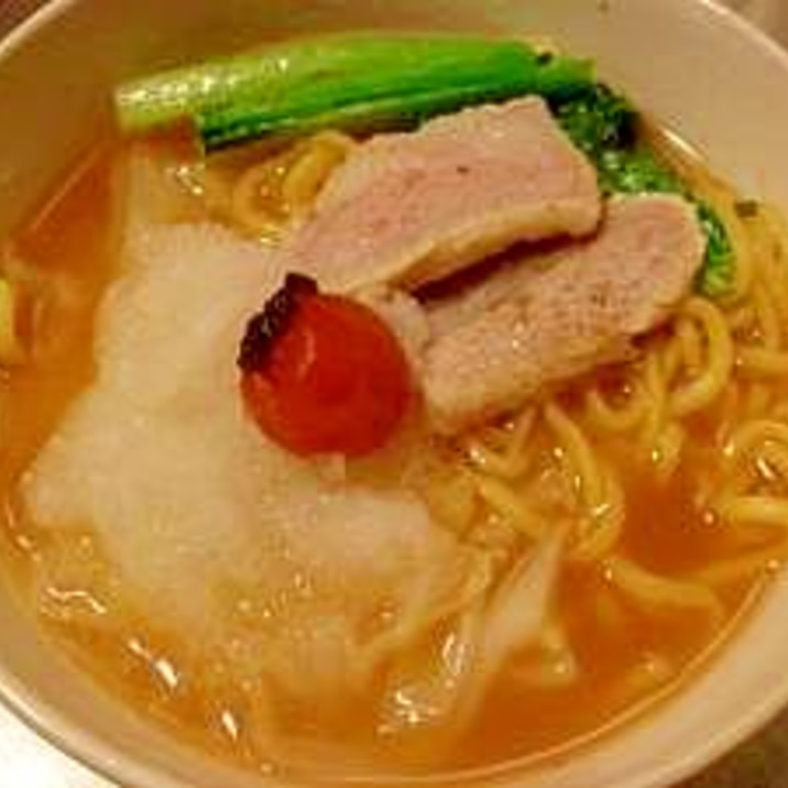 味噌ラーメン梅おろし